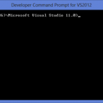 Developer Command Prompt for VS 2012